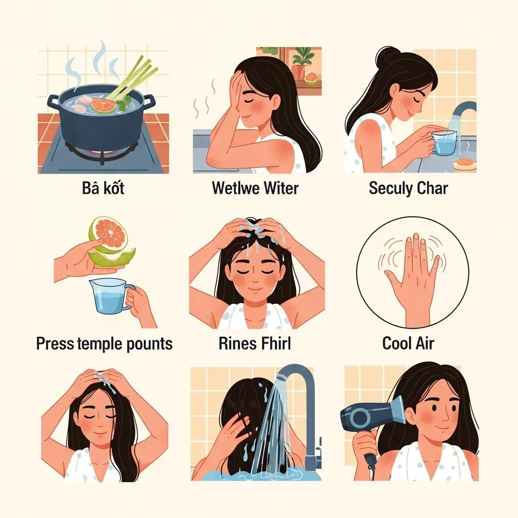 Hướng dẫn gội đầu dưỡng sinh tại nhà với thảo dược