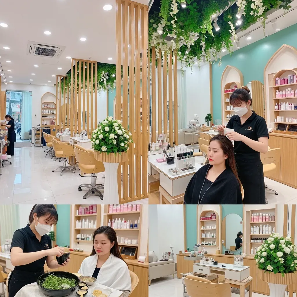 Không gian sang trọng tại HANA Nail & Beauty trên phố Thái Thịnh