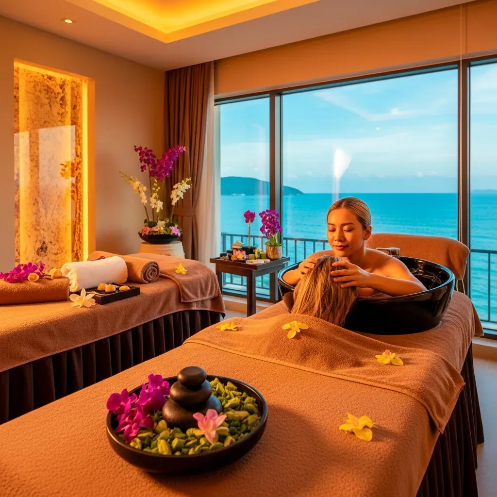 Trải nghiệm gội đầu dưỡng sinh cao cấp tại spa resort 5 sao Nha Trang