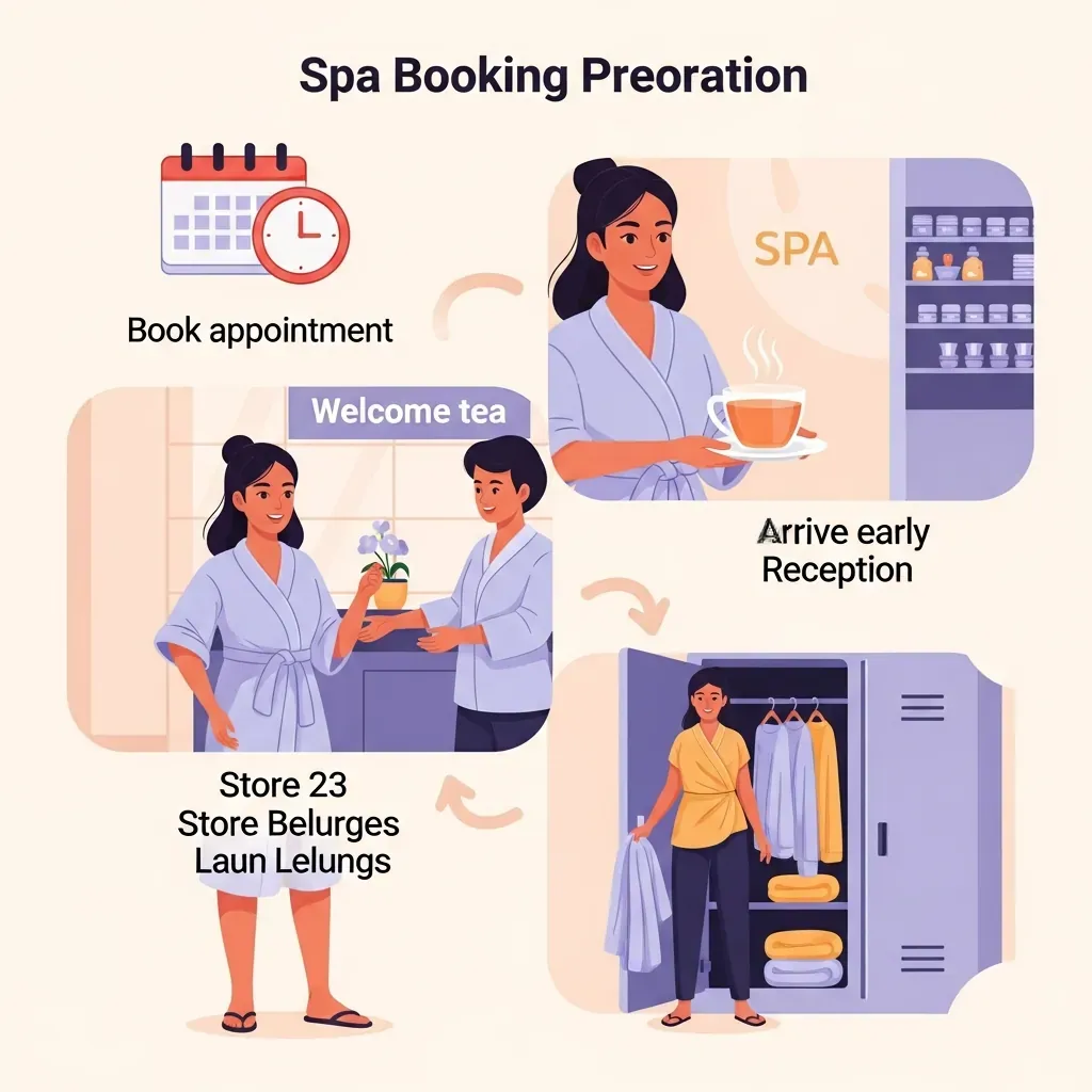 Các bước đặt lịch và chuẩn bị trước khi đến spa