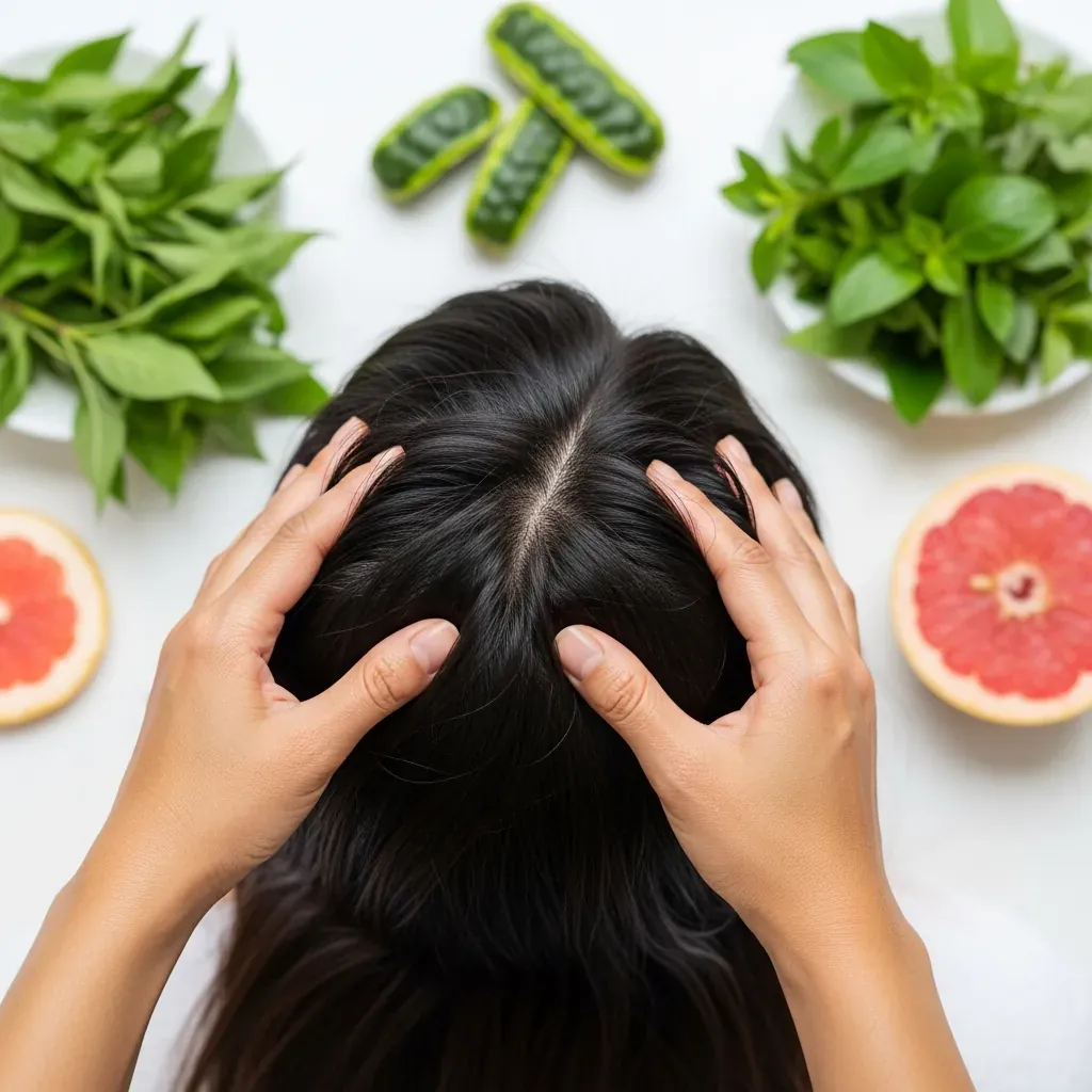 Massage và thảo dược hỗ trợ giảm rụng tóc, nuôi dưỡng tóc chắc khỏe