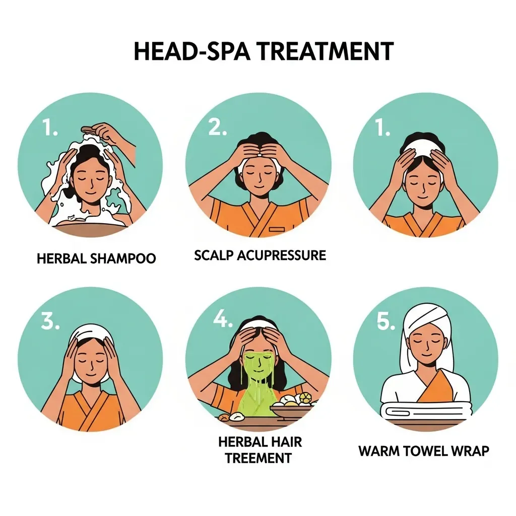 Quy trình gội đầu dưỡng sinh từng bước tại Hadu Spa