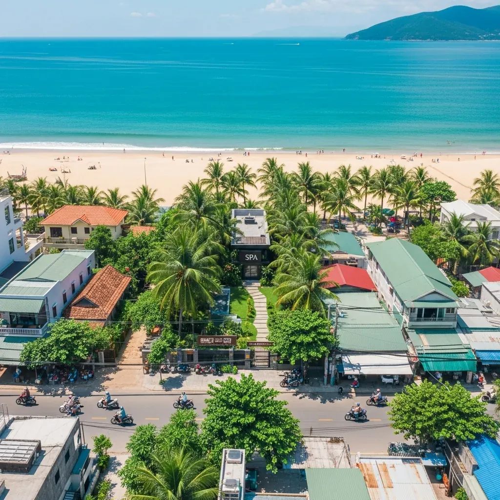 Vị trí spa gần bãi biển Trần Phú và trung tâm Nha Trang