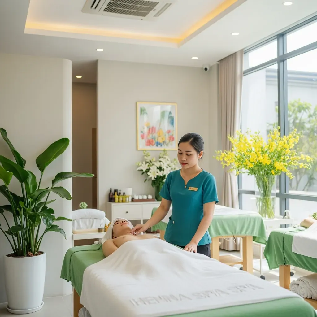 Không gian hiện đại thanh bình tại Henna Spa