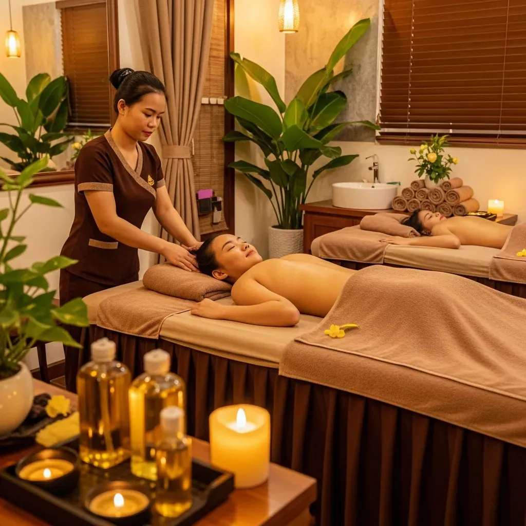 Phòng massage tái tạo năng lượng tại Mây Spa