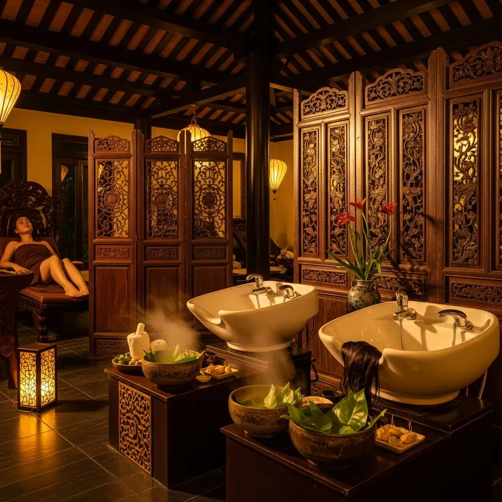 Không gian dưỡng sinh cổ truyền kiểu cung đình tại Trường Xuân Cung Cần Thơ