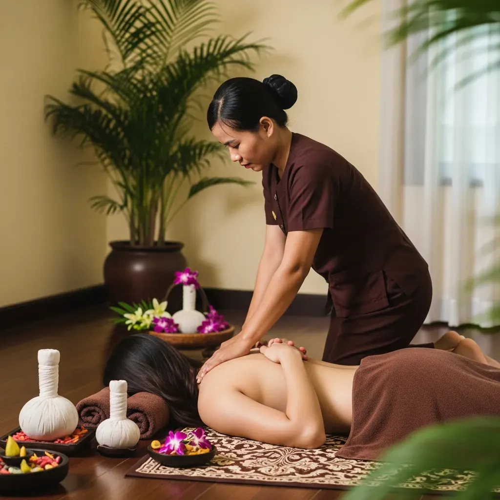 Phòng massage Thái truyền thống tại Pattaya Thai Spa Cần Thơ với kỹ thuật viên người Việt