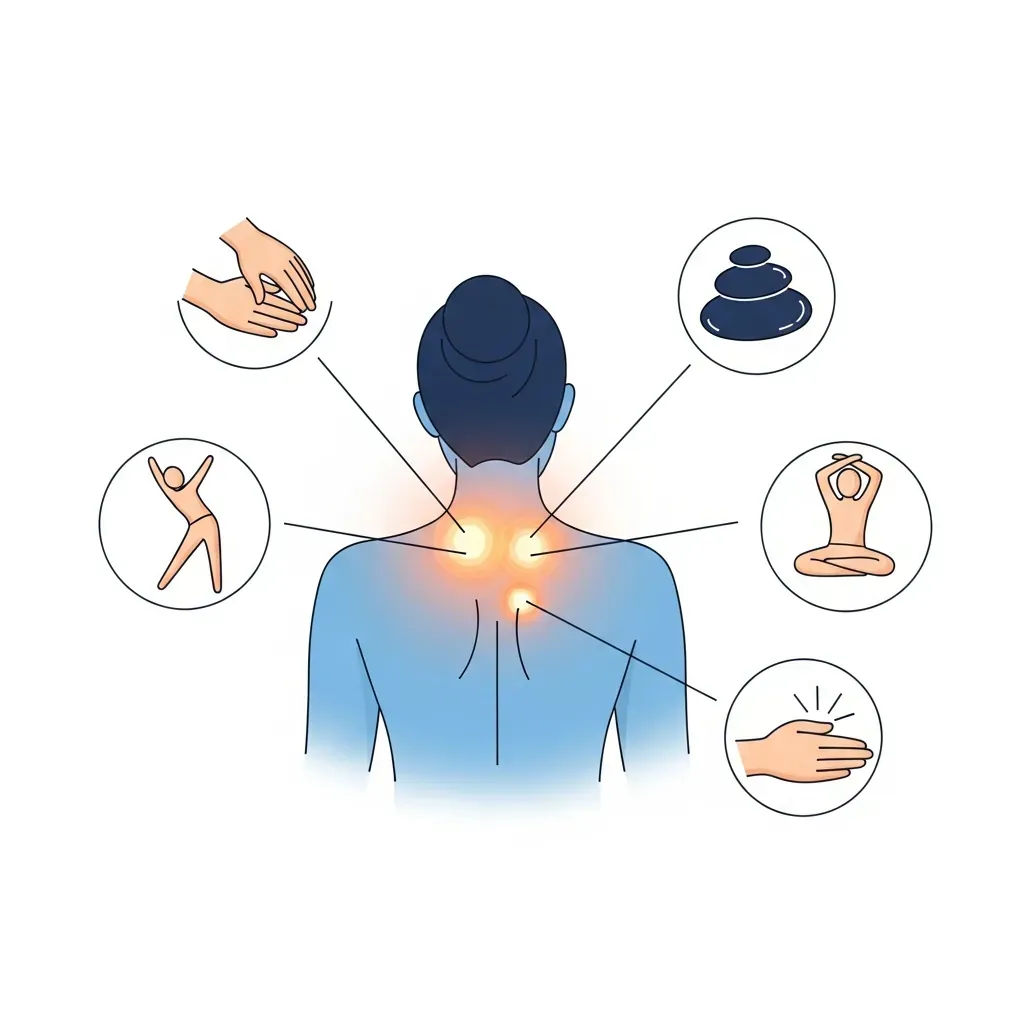 Minh họa chọn loại massage phù hợp với từng vấn đề cơ thể