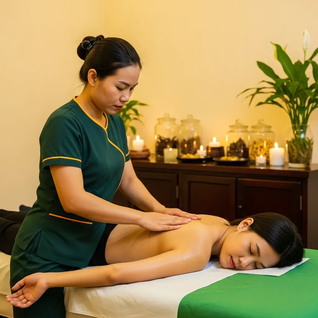 Phòng trị liệu bấm huyệt chuyên nghiệp tại Hương Sen Healthcare Hà Đông