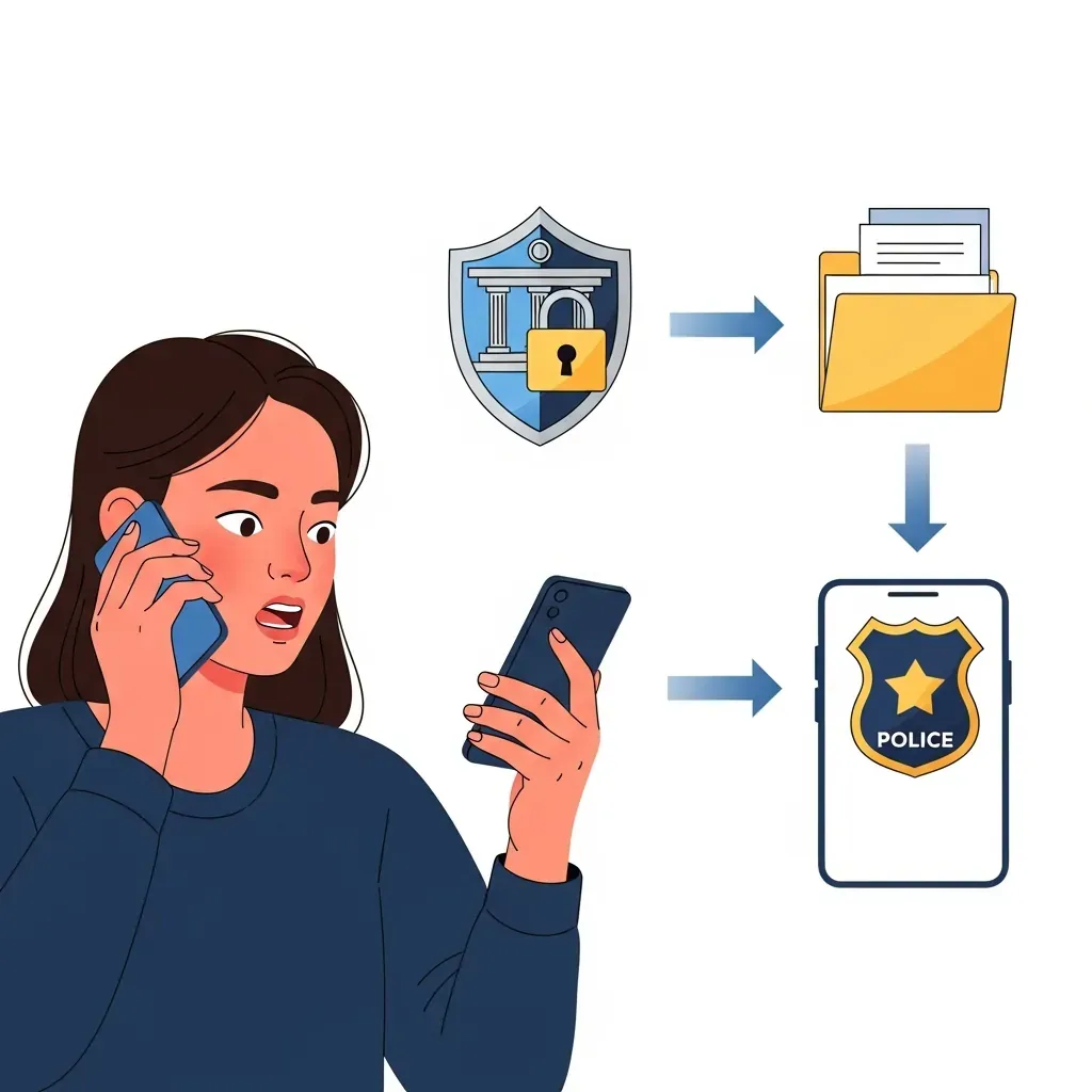 Sơ đồ các bước xử lý ngay khi lỡ chuyển khoản cho kẻ lừa đảo
