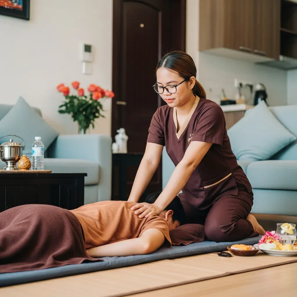 Dịch vụ massage người mù tại nhà của Hội Người Mù TP Nha Trang