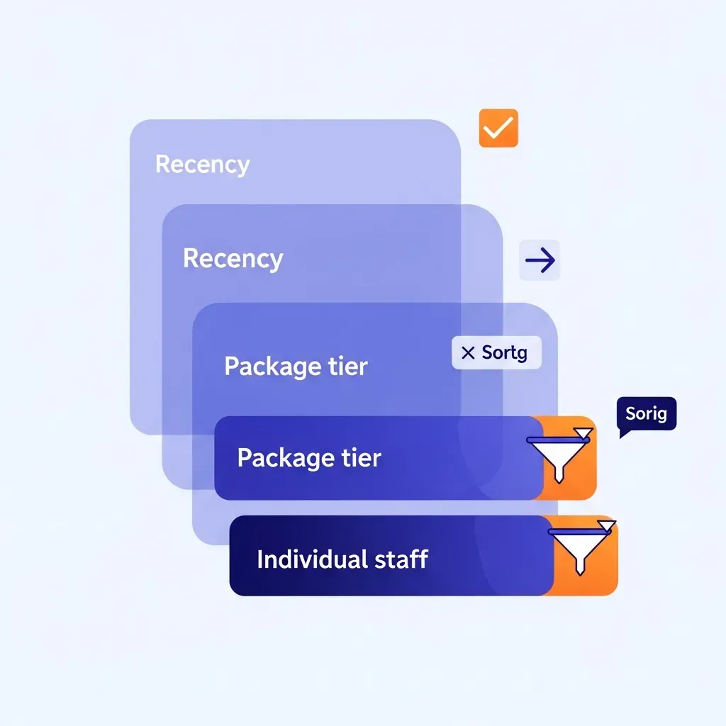Minh họa ba lớp cách đọc review để giảm rối