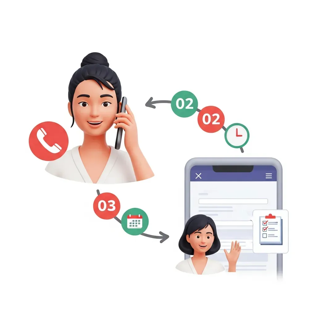Các bước đặt lịch massage trước khi đến