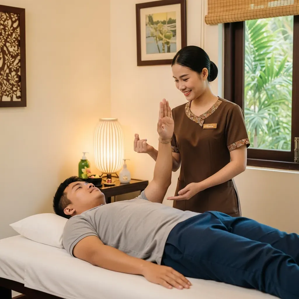 Nam khách hàng từ chối dịch vụ thêm một cách lịch sự.